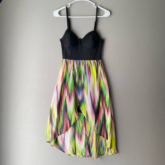 Fire‎ Los Angeles sz S spaghetti strap bustiers multicolored midi dress - Picture 1 of 7